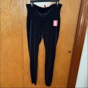 Spanx Smoothing High Rise Velvet Leggings Women’s Size XL Classic Navy NWT